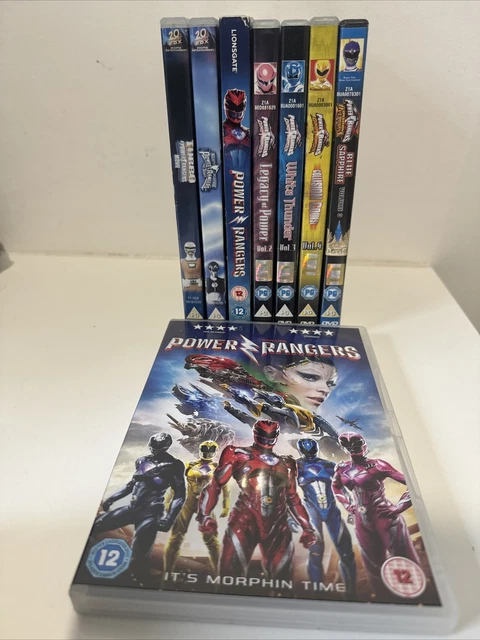 Power Ranger 8pcs POWER RANGERS 8 DVD Bundle Job Lot | Blue Sapphire |white Thunder ...