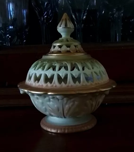 Antique Royal Worcester Pot Pourri With Lid