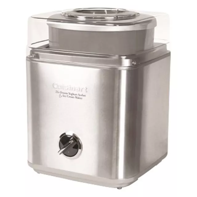 Cuisinart - Frozen Yoghurt/Ice Cream Maker 2Ltr Brushed Stainless Steel