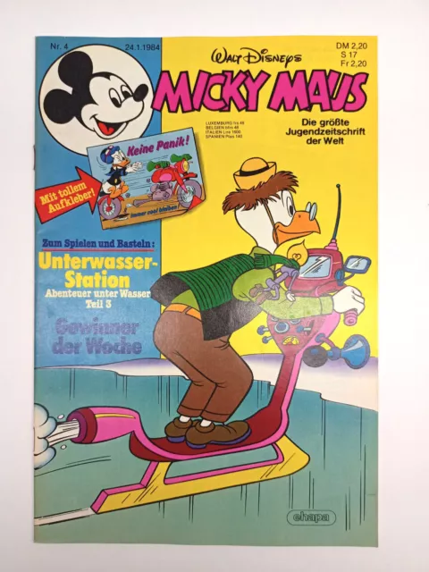 Micky Maus Heft Nr. 4 | 1984 | Top Zustand mit Beilage