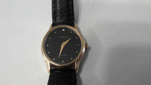 Montre Vintage Vetta Lunation – Femme, Quartz, Boîtier Or, Neuve Avec étiquettes