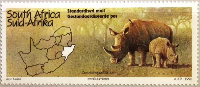 RSA SÜDAFRIKA SOUTH AFRICA 1995 954 Tourismus Tourism Breitmaulnashorn Nashorn