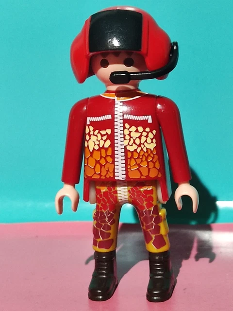 PLAYMOBIL X1 PILOTO DE HELICOPTERO FIGURA CAZA AVION AVIONETA