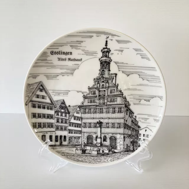 Vintage  Esslingen Germany Decorative Collector Wall Plate Souvenir - TK Bavaria