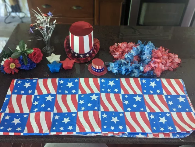 4th of July Decorations Party Kit Memorial Day Patriotic USA
