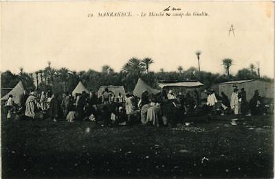 CPA AK MARRAKECH Le Marché du camp du Guellis MAROC (688824)