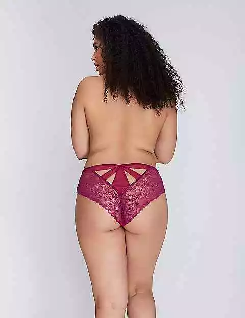 LANE BRYANT CACIQUE Seriously SEXY Pink CHEEKY Panties PLUS 22/24 Tulle  Back NWT £16.16 - PicClick UK