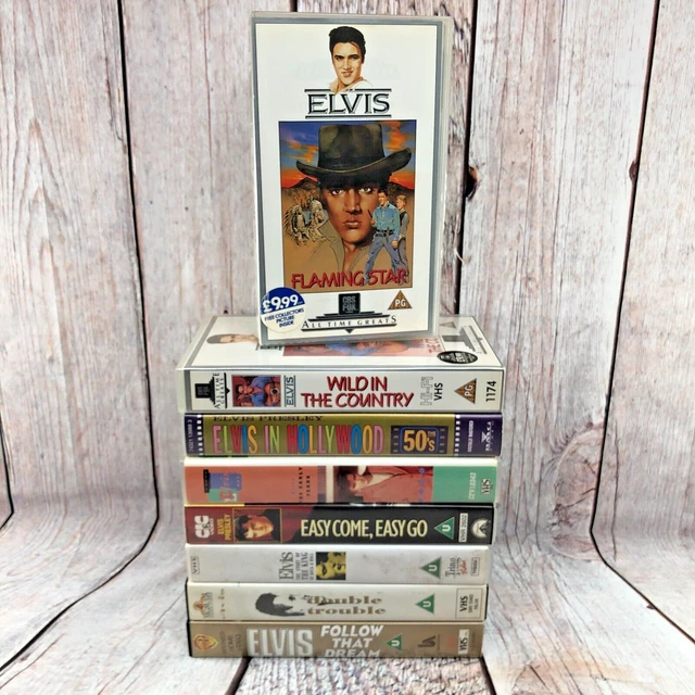 8 X ELVIS Presley VHS Video Job Lot Rock N' Roll Buy More VHS + £1 P