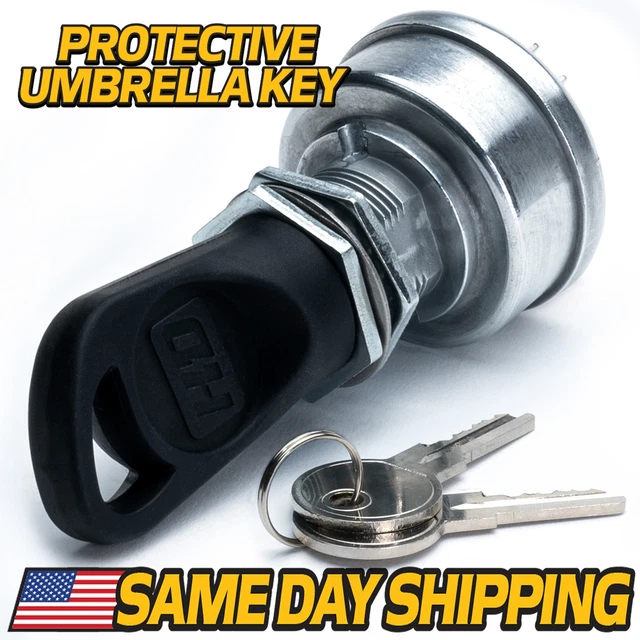 Ignition Switch with Umbrella Key fits John Deere X729 X740 X744 X748 X749