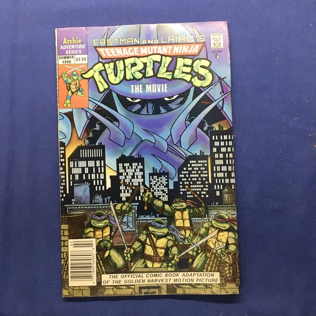 TEENAGE MUTANT NINJA Turtles The Movie ARCHIE 1990 Newsstand £12.04 ...