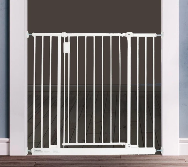 Cancello Sicurezza Bambini Safetots - Montaggio Diagonale, Bianco, Per Spazi 67-105 Cm - Foto 12