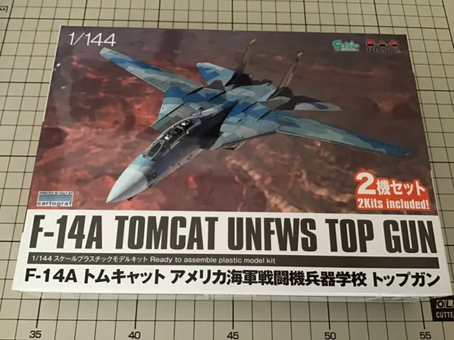 1/144 PLATZ PF-74 F-14A TOMCAT UNFWS TOP GUN 2 kits included +