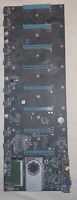 BTC BTC-S37  8 Pci-E Scheda madre da mining completa di processore E RAM 8gb 