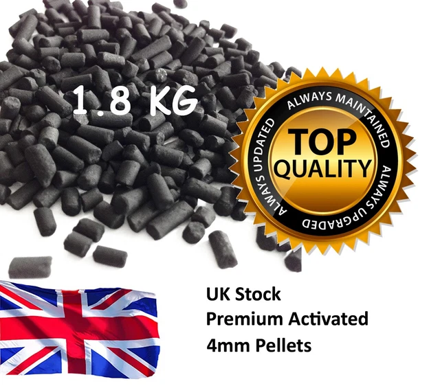 thumbnail image 2 of Bulk Carbon Charcoal Filter Media Pellets For Aquarium Fish Tanks - 425g With Mesh Bag 2 of 3