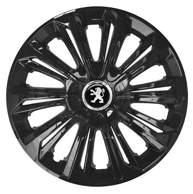 4x15" Wheel trims wheel covers for Peugeot 207 15" black