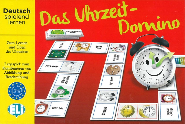 Das Uhrzeit-Domino Gamebox Spiel Deutsch 2020 Klett Sprachen EAN 9783125152168