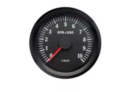 VDO Electronic 12V 80mm Tachometer 0-10000rpm 333 015 046