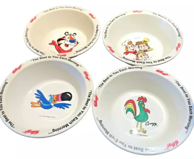 Vintage Tony the Tiger and Friends Cereal Bowls set of 4