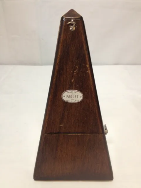 MAELZEL PAQUET Antique Metronome Wind-Up Made in France