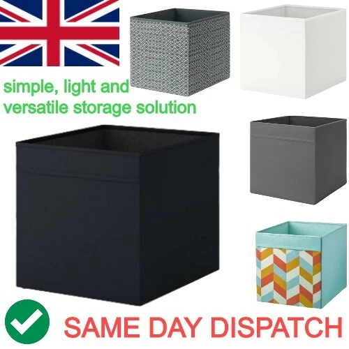 IKEA DRONA STORAGE Box Canvas Shelf Folding Organiser Expedite Toy