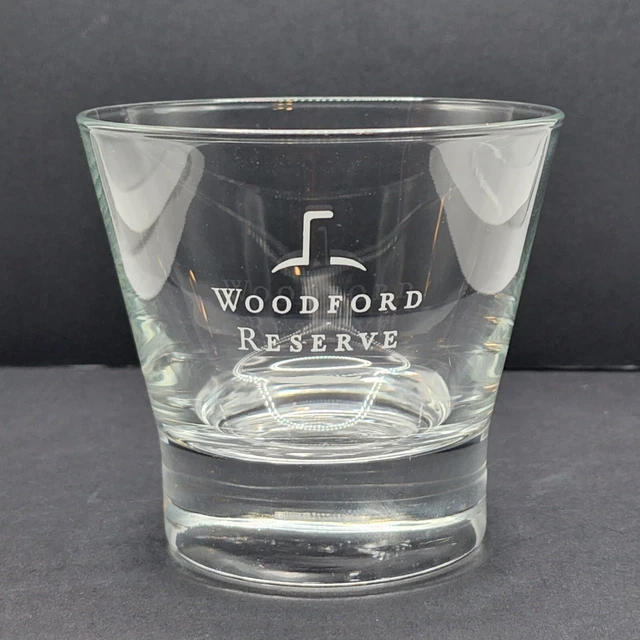 Woodford Reserve 3.25" Whiskey On The Rocks Wide Mouth Glass Barware Man Cave