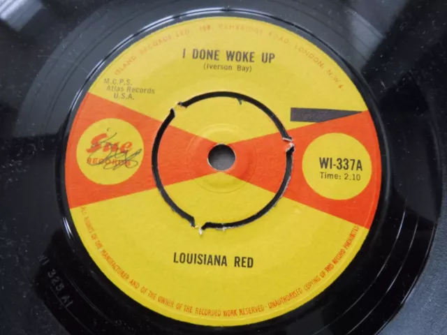 Louisiana Red - I Done Woke Up 1964 UK 45 SUE MOD R&B