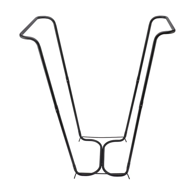 2 Set Portable Trash Bag Holder Stainless Steel Outdoor Garden Camping Rack Leaf