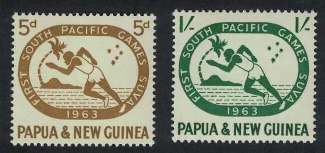 Papua NG First South Pacific Games Suva 2v 1963 MNH SG#49-50