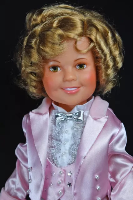 Vintage Ideal Shirley Temple 17" 1972 Vinyl  Doll Danbury Mint Dimples outfit