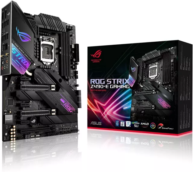 ASUS ROG Strix Z490-E Gaming Mainboard Intel Z490 Sockel 1200 DDR4 7.1Sound WIFI