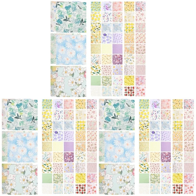 3 pz 1 sacchetto di foglie di cotone foglie di tessuto fiori pretagliate
