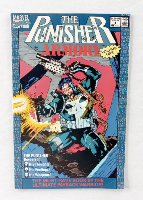 The Punisher Armory #1 - 1990 Marvel Comics Jim Lee 32 Page Inventory Issue Key