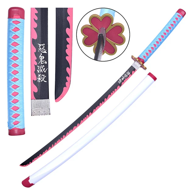 DEMON SLAYER - Mitsuri Kanroji amore rosa nichirin lama in legno anime