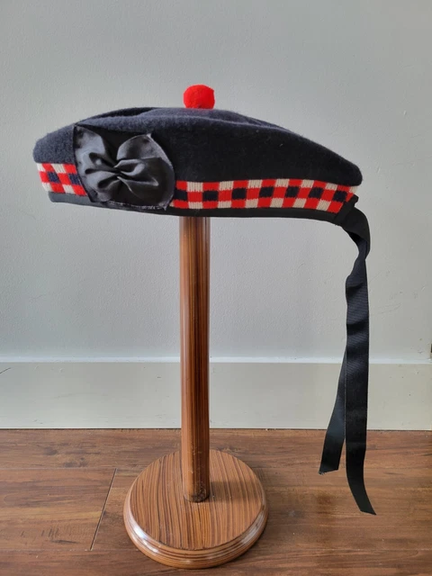 Original Robert Mackie of Scotland Wool Traditional Scottish Headwear Glengarry