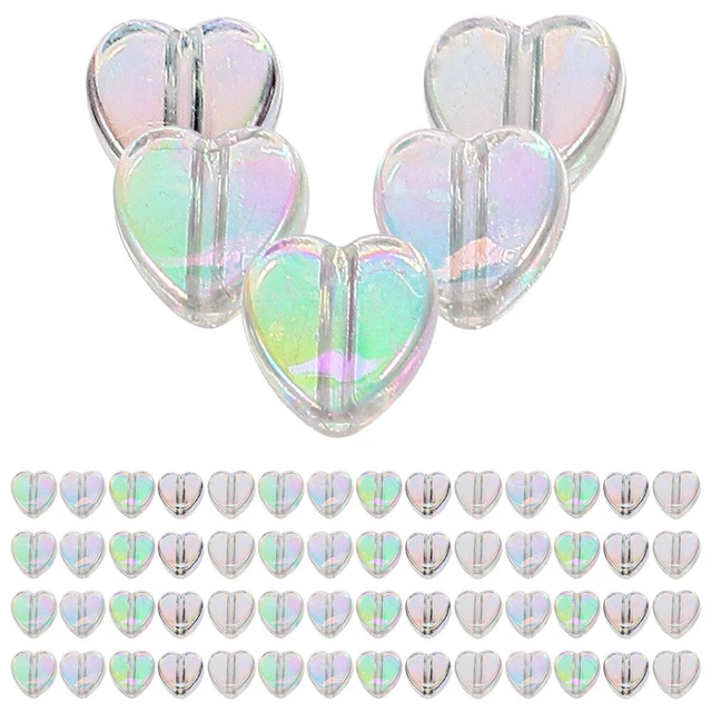Jewelry Accessories DIY Heart Loose Beads Heart Shaped Beads Heart Beads