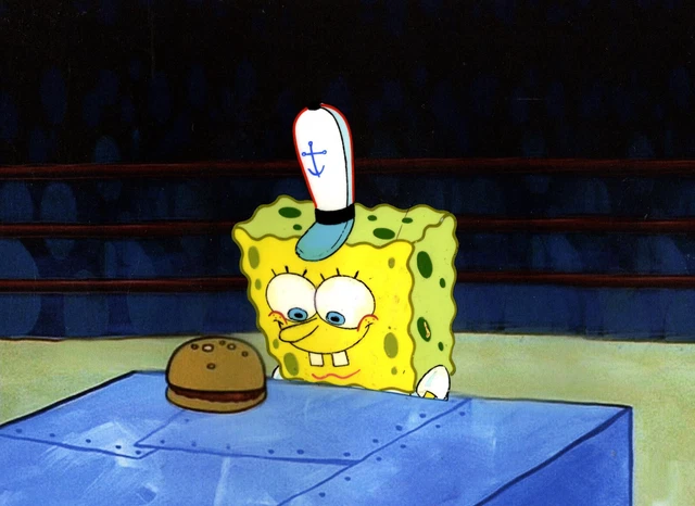 "THE VERY BEST"! Spongebob Prod CEL #10598 " NEPTUNE'S SPATULA"