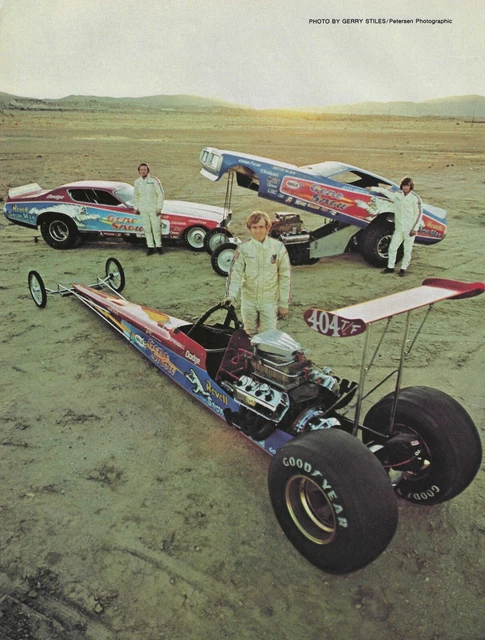 1972 Dodge Charger Magazine Article Ad Gene Snow Funny Car Top Fuel Dragster 72