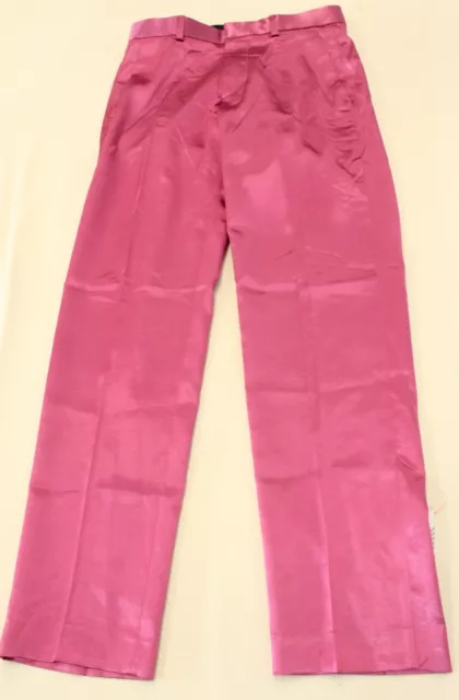ASOS Design Men’s Skinny Suit Satin Slant Pockets Pants EG7 Pink Size 28x30 NWT
