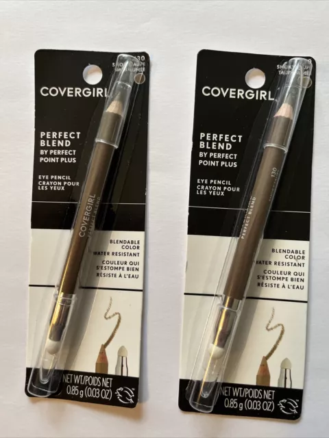 Lot of 2 COVERGIRL Perfect Blend Eye Pencil Eyeliner Smoky Taupe 130