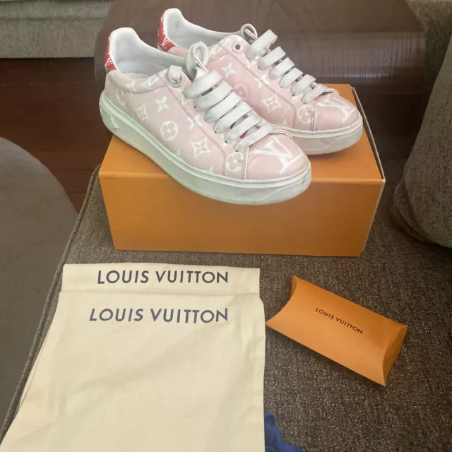 Louis Vuitton Time Out Sneaker White / Pink Leather EU 36 UK 3 – Luxe  Collective