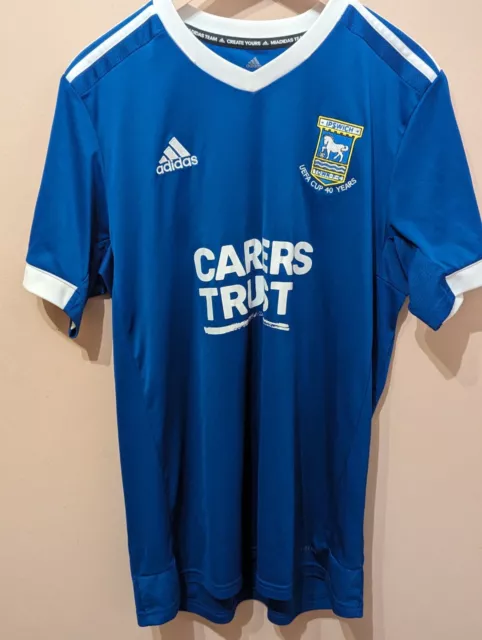 IPSWICH TOWN 2020/21 Heimshirt | UEFA-CUP 40 JAHRE | ADIDAS | Large (L)