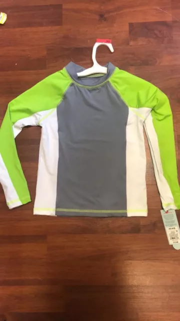 NWT Boys Swimshirt Rash Guard Size XS 4/5 Cat and Jack