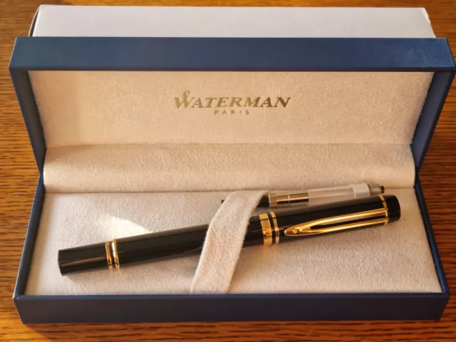 Stylo plume Waterman Man 100 Idéal noir GT MK3 fountain pen NEUF NEW NOS