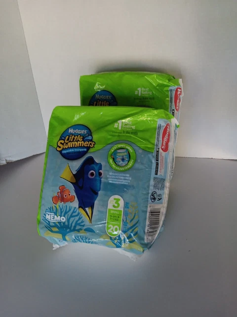 Huggies Little Swimmers 2Pack Up To 3 Small 16-26 Lb 20Ct Each
