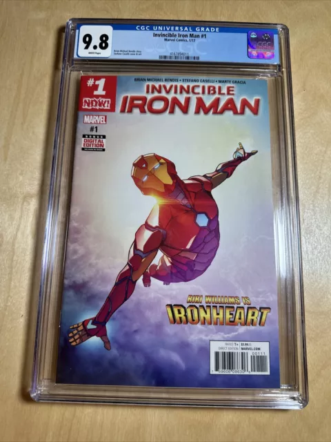 INVINCIBLE IRON MAN #1 CGC 9.8 | 1st Solo Riri Williams as Ironheart MARVEL 2017