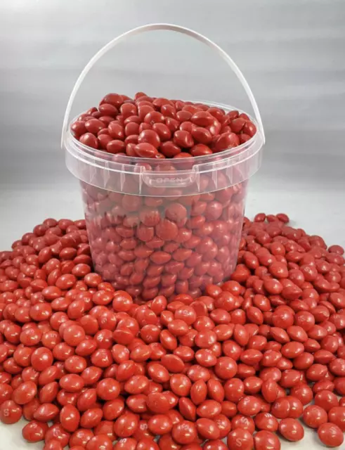 Skittles Dulces Rojo Elige Tu Diseño Color & Peso 1kg Cubo Reutilizable Bañera