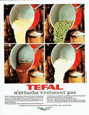 publicité Advertising 0422 1971   Tefal  casserole n'attache vraiment pas 
