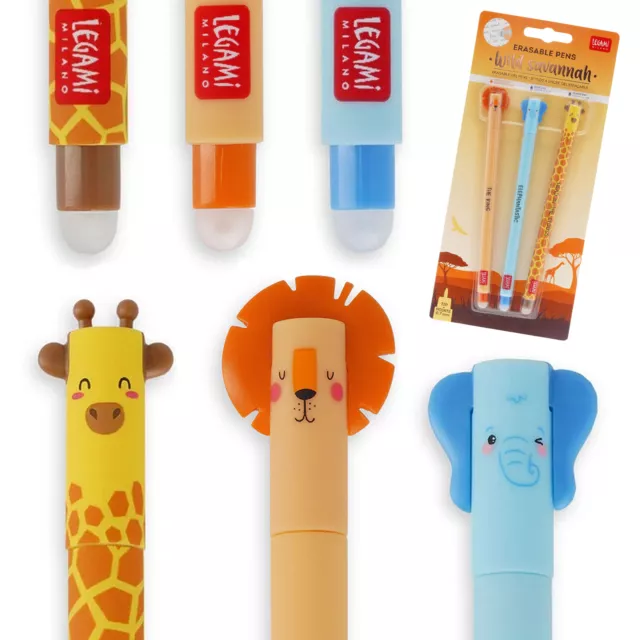 PENNA GEL ANIMALE CANCELLABILE Kawaii Giappone Carina Cancelleria Scuola  Panda Maiale Orso Gatto EUR 3,50 - PicClick IT