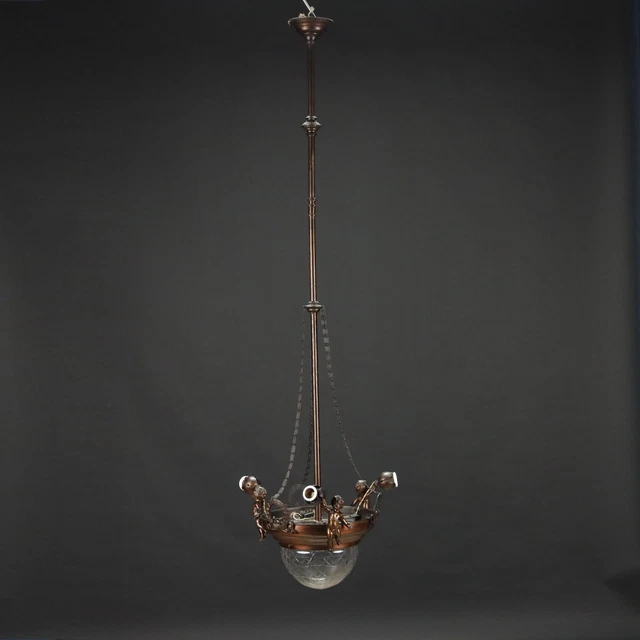 Lustre Laiton - Italie XXe Siècle 🇮🇹