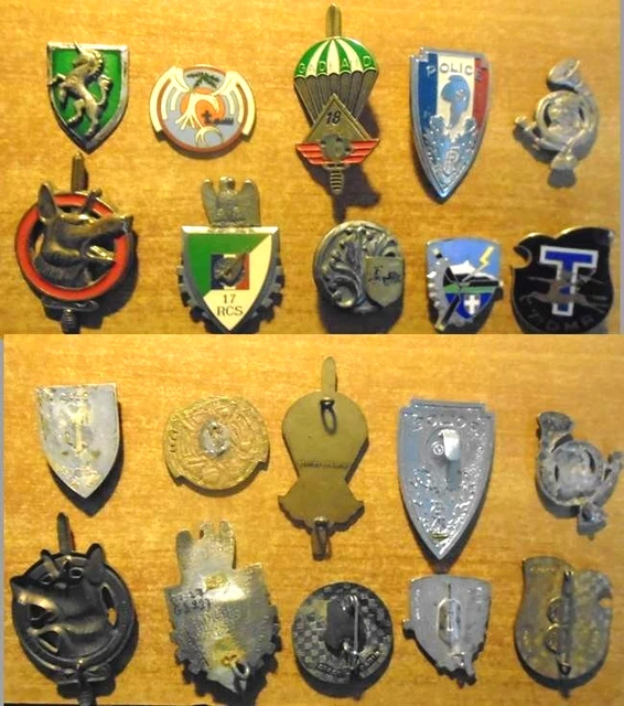 SUPERBE LOT DE 3 anciens INSIGNES MILITAIRES FRANÇAIS EUR 60,00